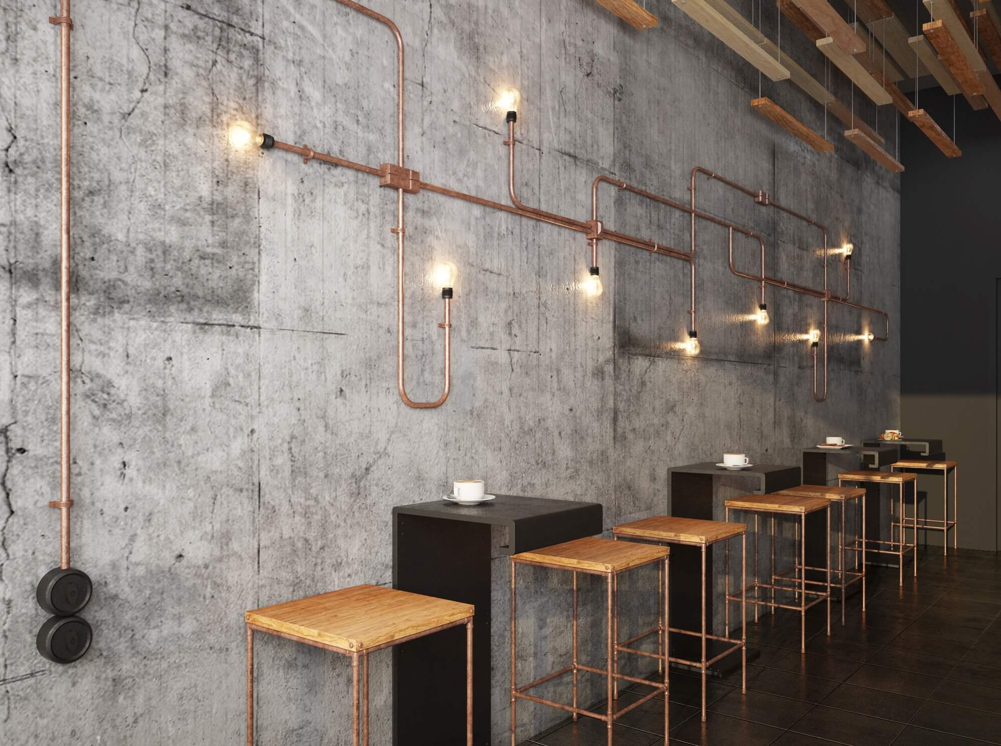 Adld coffee shop interior design by kg design photo 2