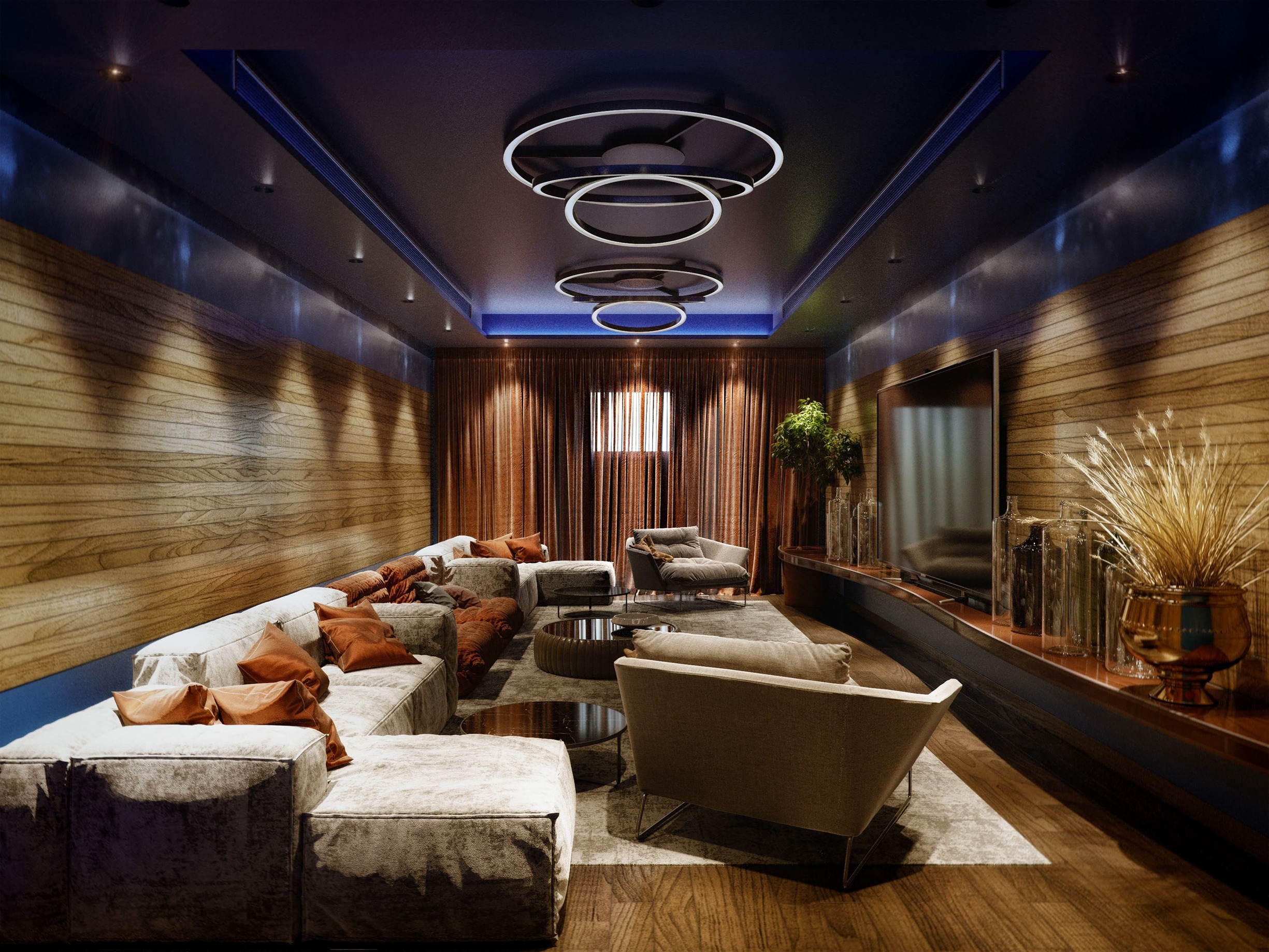 BLSH Villa design by KG Design Cinema